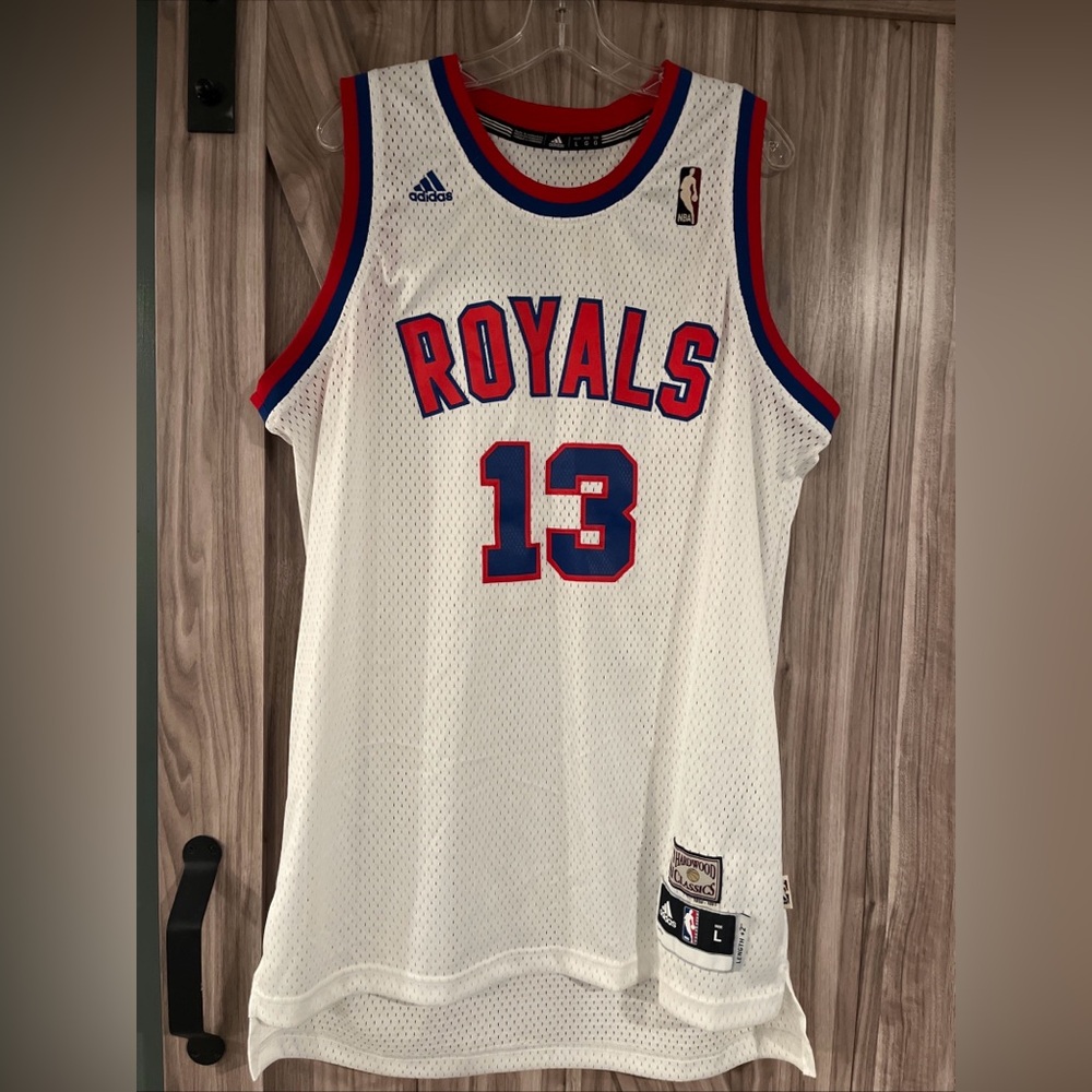 Hardwood Classics Rare TYREKE EVANS Sacramento Kings Adidas jersey Sz L